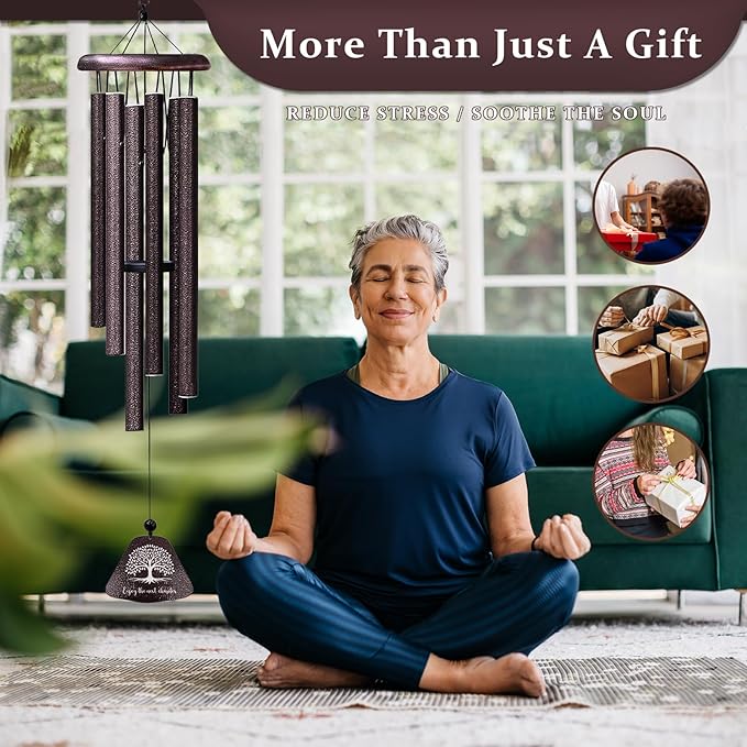 Retirement Gift for Woman, Best Retirement Gifts for Men 32" Wind Chimes, Funny Retired Gifts for Women 2025, Happy Retired Party Decorations, Cool Coworker Leaving Gift Ideas Windchimes