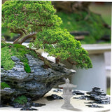 Miniature Pavilion Garden Statue Zen Garden Decor Tower Design for Outdoor and Indoor Use for Bonsai