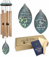 ASTARIN 35" Butterfly Personalized Wind Chimes for Loss of Loved One, Sympathy Gifts for Loss Mom Dad, Windchimes in Memory of a Loved One, Custom Name Outdoor Wind Chime(Produced in USA)