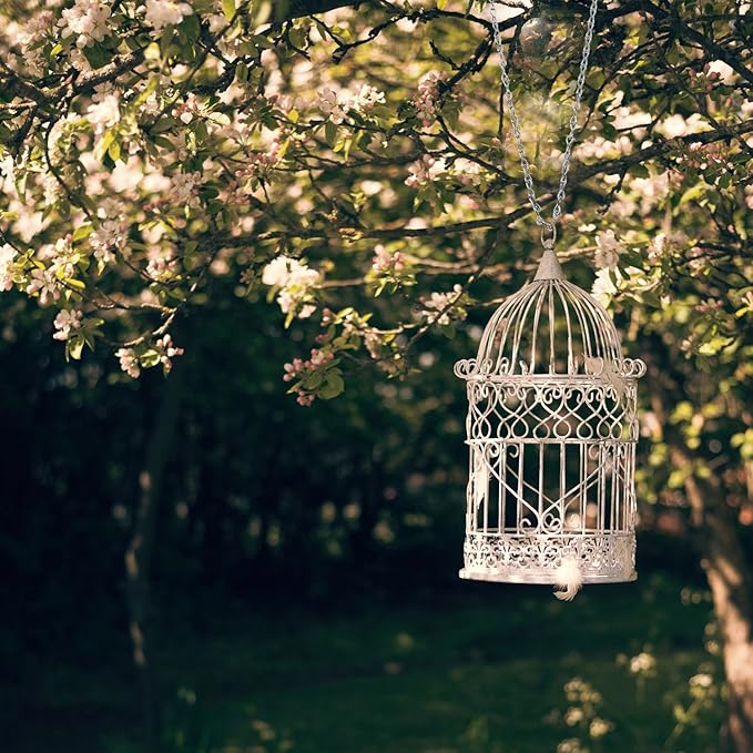EBOOT 2 Pcs Hanging Chain for Bird Feeders, Planters, Lanterns and Ornaments (Silver,35 Inch)