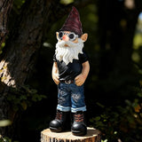 Garden Gnomes Statues for Yard Decorations Outdoor, Funny Carrying Traveling Bag Gnome Garden Lawn Figurines for Home Patio Yard Decor Indoor, Gardening Housewarming Gift