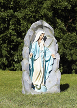 Roman - Our Lady of Grace Grotto, 36" H, Garden Collection, Resin and Stone, Decorative, Gift, Home Outdoor Decor, Durable, Long Lasting, Unique Design