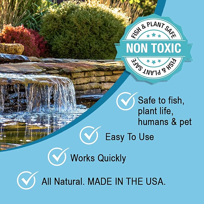 MICROBE-LIFT OPCSM Oxy Pond Cleaner Treatment for Ponds, Fountains, and Water Gardens, Deep Cleans Light to Heavy Debris on Rocks, Waterfalls, and Planters, 2 Pounds