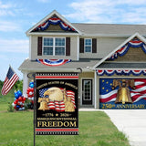 250th Anniversary America Garden Flag, 250 Anniversary USA Flag Patriotic Banner 250 Years of Freedom Yard Sign 4th of July Double-Sided Waterproof 1776-2026 Commemorative Flag 12x18 Inch