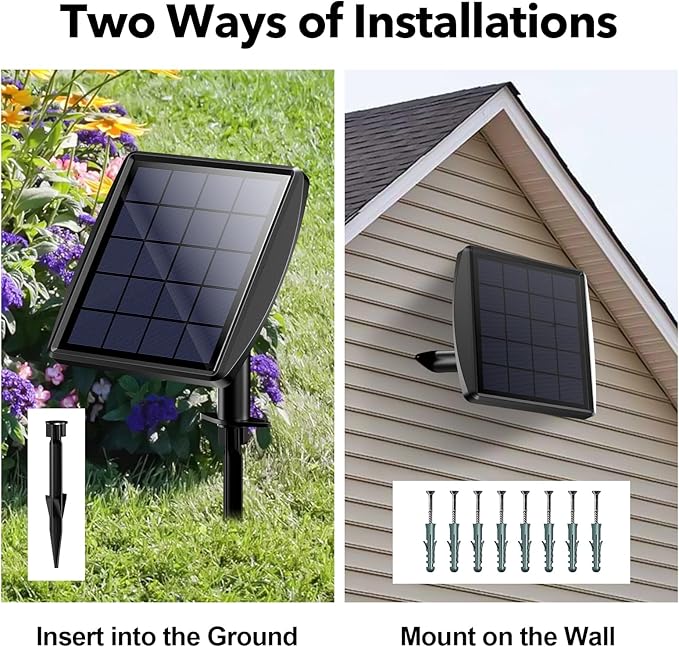 POPOSOAP Solar Pond Lights, 3-in-1 Warm White Underwater Pond Lights, IP68 Waterproof LED Landscape Spotlights for for Pond, Garden, Patio, Fountain, Pool, Waterfall Decoration(3 Head Lamp)-P63H