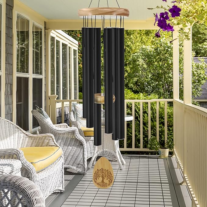 ASTARIN Windchimes Outdoors with Engraved Lifetree, Memorial Wind Chimes for Outside, 30 Inch Windchime Outdoor, Memorial Wind Chimes as Sympathy Gift, Outdoor Decorations for Your Garden, Patio.