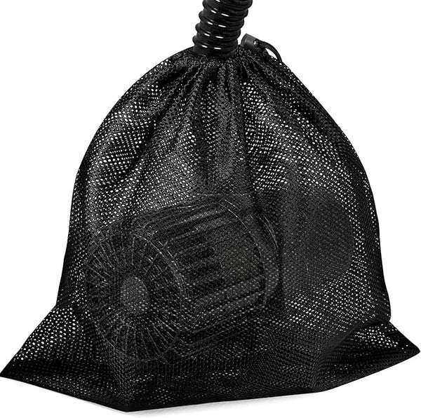 12.2"x 15.9" Large Pump Barrier Bag, Pond Pump Filter Bag, Black Media Bag Large Pump Nylon Mesh Bag for Pond Swimming Pool Filters(Black) (12.2"x 15.9")
