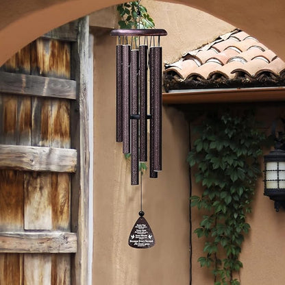 ZANIION Christian Gifts for Women Wind Chime 32" - I AM A Child of GOD Present - Birthday, Inspirational, Catholic, Religious, Christ, Spiritual, and Baptism Confirmation Gift for Girls Wind Bell