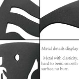 CREATCABIN Moth Metal Wall Decor Black Skull Metal Wall Art Hanging Ornament Iron Butterfly Wall Decoration Sculpture Butterfly Boho Home Decor for Modern Farmhouse Rustic Home Bathroom 8 x 6.3Inch