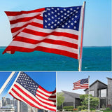 American Flag, Double Sides Priting US Flag 3x5 Ft- Upgrade 3-Ply Longest Lasting USA Flag. Heavy-Duty American Flags with Vivid Color and Brass Grommet for Outdoor & Indoor, Fade & UV Protected