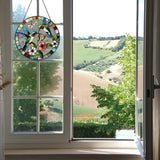 Hummingbird Sun Catcher Stained Glass Window Hanging Hummingbird Decor Gifts Bird Suncatcher for Window Decor Handmade Sun Catcher Decoration for Garden Home Housewarming Gifts