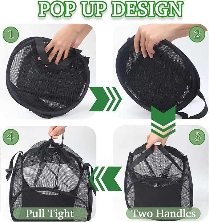 XOTTI Pond Pump Filter Box 10 Inch, Anti-Clogging Cube Mesh Pop Up Water Pump Barrier Bag, Black Filter Media Basket Metal Frame for Outdoor Ponds Swimming Pool Fountain