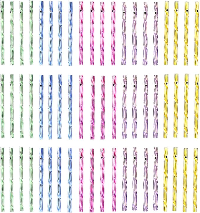 100 Pcs Aluminium Wind Chime Tubes, Aluminum Wind Chime Empty Tubes Parts Kit for Decor, Outdoor Hanging Decor, Adults Arts and Crafts, DIY