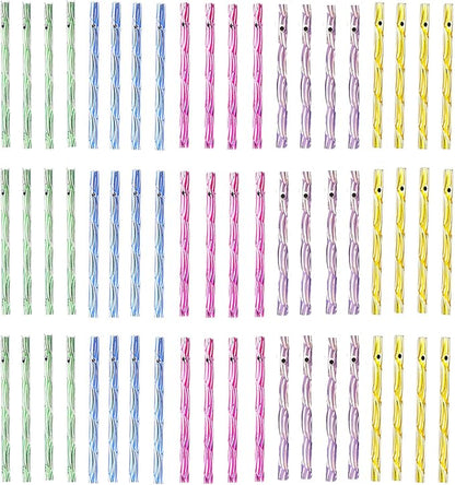 100 Pcs Aluminium Wind Chime Tubes, Aluminum Wind Chime Empty Tubes Parts Kit for Decor, Outdoor Hanging Decor, Adults Arts and Crafts, DIY
