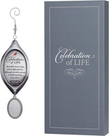 Celebration of Life Sympathy Gift - Cardinal/Bereavement Gift with Photo Charm Ornament