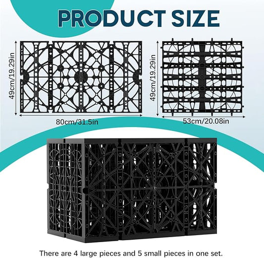 CroBlissful 1 Pack 45.7 Gallon Water Bricks Blocks Water Storage Module Block Matrix Block System for Pondless Waterfalls Disappearing Waterfalls or Fountain Features Garden