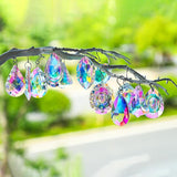 Kanpura 12 Pcs Crystal Suncatchers Colorful Chandelier Prisms Crystals Pendants Parts Hanging Ornament for Wedding Window Home Decor