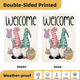 Gnome Garden Flags 12x18 Double Sided, Set of 12 Yard Flag for Outside Seasonal Garden Flag Outdoor Holiday Farmhouse Decorations Flags for All Seasons (Gnome)