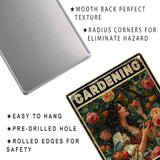 snowsun Vintage Metal Signs Girl Garden Because Muder Is Wrong Funny Tin Sign Wall Decor for Living Room Bedroom Garden Yard Bar Cafe 8×12 Inches