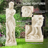 Nymph Garden Statue Large, 51" H Goddess of Spring Flowers Roman Style Sculpture Decoration, Outdoor Statue for Patio Lawn Porch Decor