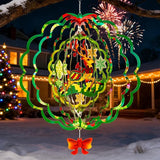 Stainless Steel 3D Deer Wind Spinner Garden Yard Patio Porch Decor, Birthday Gifts for Women Mom Grandma, 12 Inch Hanging Wind Spinners Outdoor & Indoor Decoration