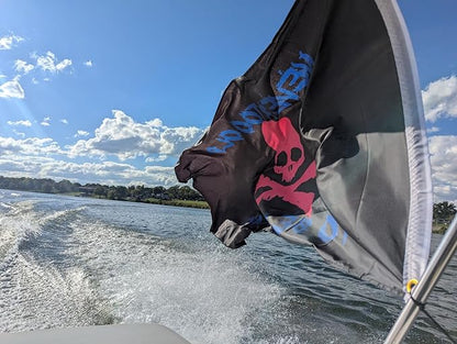 To Be A Pirate 3D Flag 3X5Ft, Pink Skull Never Too Old Flags, Double-Sided Printed, Funny Meme Flags, Men Women Banner, Fade Proof Vivid Color, Double Stitched with 2 Brass Grommets, Bar Garden Street Decoration, GYM, Office Decor,Indoor Outdoor Use,Gi...