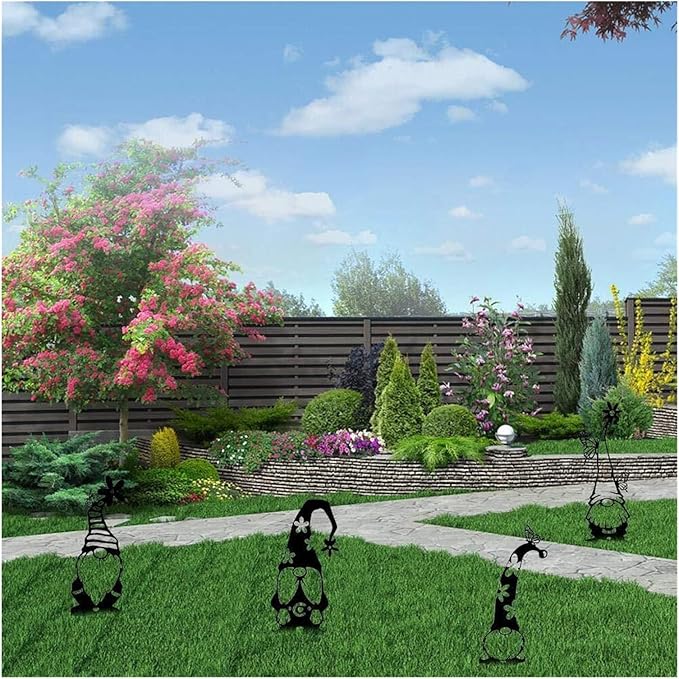 Outdoor Statue Garden Statue Metal Hollow Statues Accessories Sculpture Decor