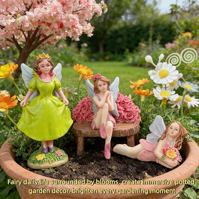 Fairy Figurines, Fairy Garden,Fairy Garden Accessories,Fairies Figurines,Fairy Garden Figurines,Fairies for Fairy Garden,Garden Fairies,mini Fairy Figurines,Fairy Garden Fairies
