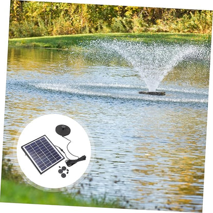 POPETPOP Solar Fountain Set Solar-powered Outdoor Water Pump 380l/h Durable Easy to Clean