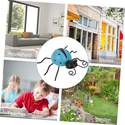 Abaodam 3pc Realistic Ladybug Ornaments Animal Decorations for Backyard for Crafts