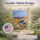 Caroline's Treasures Nevada Sagebrush in Watercolor Garden Flag Mailbox Flag Decorative Yard Flag Banner Outside Patio Artwork Yard Flower Beds, Garden Size, Multicolor