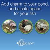 Aquascape Faux Rock Fish Cave, Decorative Shelter for Koi and Pond Fish, Natural-Looking Rock Design, 25-inch L x 15-inch W, 78418
