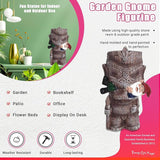 Funny Guy Mugs Garden Gnome Statue - Tiki and A Gnome - Indoor/Outdoor Garden Gnome Sculpture for Patio, Yard or Lawn