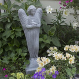 Morning Angel Statue – Natural Granite Appearance – Made of Resin – Lightweight – 29” Height