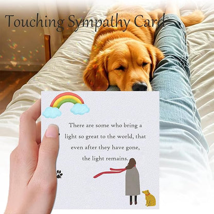 Dog Memorial Gifts for Loss of Dog, Pet Loss Sympathy Gift, Pet Memorial Suncatcher for Car/Window Hanging Ornament Pet Memorial Gifts for Dogs/Cats