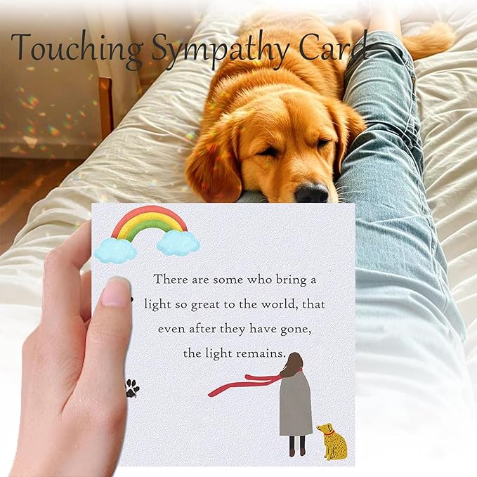 Dog Memorial Gifts for Loss of Dog, K9 Crystal Suncatcher Rainbow Maker Pet Memorial Gifts for Dogs/Cats, Handmade Sun Catcher Window Hanging for Pet Lovers,Thoughtful Pet Loss Sympathy Gift