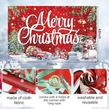 Large Christmas Banner Decorations Red Flag Outdoor 72x44 Inch, Merry Christmas Gifts for Indoor Home House Decor Party Supplies, Yard Sign Background for Photography