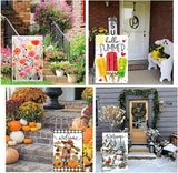 Seasonal Garden Flag Set of 12 Double Sided 12 x 18 Inch Small Yard Flag for Outside, Fall Give Thanks Christmas Valentine's Day Easter Outdoor Décor for All Seasons