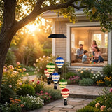 Hot Air Balloon Solar Light Waterproof,Solar-Powered Wind Chimes for Garden,Hot Air Balloon Solars Lights Outdoor,Hanging Camping Lantern for Patio,Backyard,Lawn,Porch,Garden