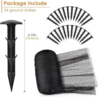 PACETAP 20 x 30 Ft Koi Pond Netting Kit, Heavy Duty Pond Netting Mesh Net Cover for Leaves, Protecting Koi Fish from Birds, Cats -Stakes Included