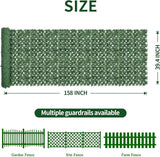 Artificial Ivy Privacy Fence Screen,39.4"x158" UV-Anti Fake Leaves Plant Vine,Privacy Hedges Wall for Indoor Outdoor Garden Backyard Decor