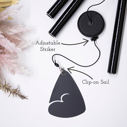 Personalized Listen to The Wind Memorial Wind Chime (44" Black)