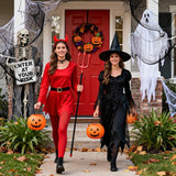 MAQIHAN 5Pcs Halloween Creepy Cloth - 30×72inch Halloween Decorations Outdoor Indoor Clearance,Creepy Spooky Cloth Decor Black Gauze Props for Escape Room,Bar,Haunted House,Garden(3Black + 2White)