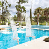 2-Pack Pool Fountain - Single Spray + 5-Nozzle Water Fountains for Above and In-Ground Pools, 360° Adjustable Swimming Spa Accessories Decoration Summer Water Temperatures Cooling.
