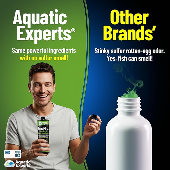PondFirst Pond Water Conditioner - Concentrated Instant Dechlorinator for Fish Ponds, Makes Water Safe for Koi and Goldfish, Made in The USA, Aquatic Experts (Powder - 250 Grams)