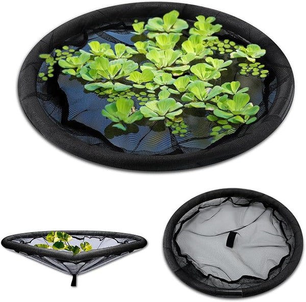 Diameter Fish Barrier Black Flora Round Floating Island Plant Protector for Your Home Pond Protects Fish