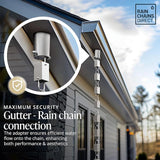Rain Chains Direct - Rain Chain Gutter Adapter/Installer in Milled Aluminum Finish