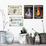 Funny Garden Signs;Gardening Because Murder is Wrong Sign; Poster Metal Sign for Farmhouse Home Kitchen Coffee Wall Garden Decor Metal Signs 8x12 In