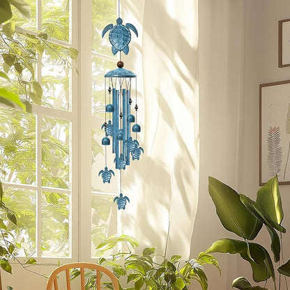 Windchimes Outdoors, 40" Sea Turtle Gifts for Women, Wind Chimes for Outside Home Yard Patio Decor, Turtle Gifts for Mom Grandma Sister, Unique Birthday Festival