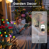 Solar Garden Lights Swaying, 40 LED Firefly Lights Outdoor Waterproof, Garden Decor Solar Lights Outdoor for Yard Porch Patio (4 Pack Multi-Colored)